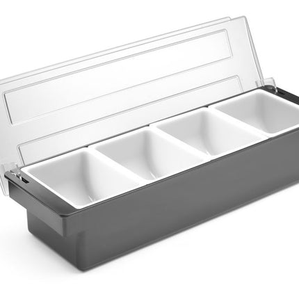 BarUp Zutatenbehälter – 4 Fächer – 480 × 150 × 100 mm – weitere Produktansicht