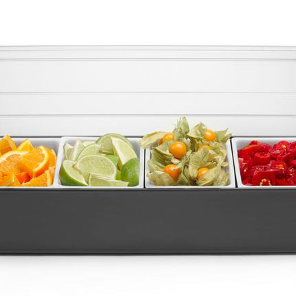 BarUp Zutatenbehälter – 4 Fächer – 480 × 150 × 100 mm – weitere Produktansicht