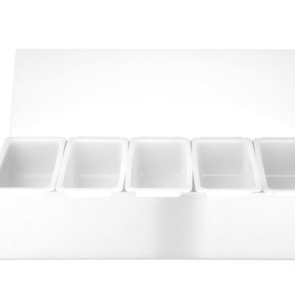 BarUp Zutatenbehälter – 5 Fächer – 375 × 140 × 90 mm – weitere Produktansicht