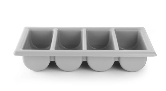 HENDI Besteckbehälter – Hellgrau – 530 × 325 × 100 mm – Produktansicht