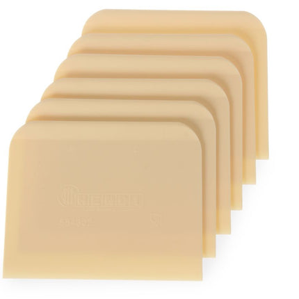 HENDI Teigschaber – rechteckig – 120 × 96 mm – 6 Stück – weitere Produktansicht