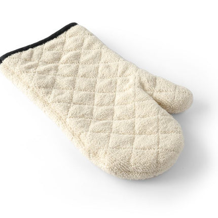 HENDI Ofenhandschuhe – Baumwolle – Creme – 350 mm – 2 Stück – Produktansicht