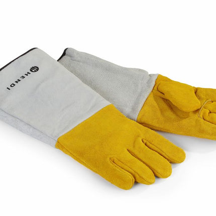 HENDI Leder-Grillhandschuhe hitzebeständig – 460 mm – 2 Stück – Produktansicht