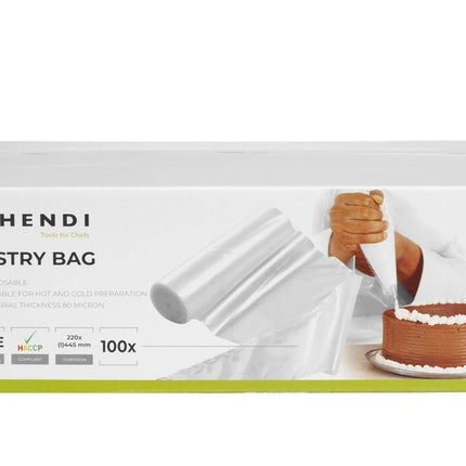 HENDI Spritzbeutel – transparent – 100 Stk – 445 × 220 mm – weitere Produktansicht