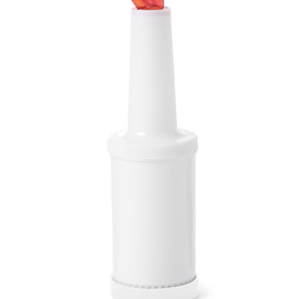 BarUp Dosier- und Aufbewahrungsflasche – 0.8 l – Weiß – Ø 90 × H 300 mm – Produktansicht