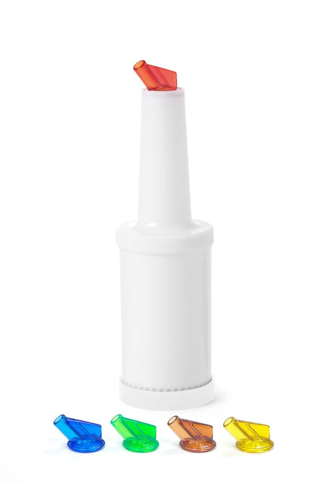 BarUp Dosier- und Aufbewahrungsflasche – 0.8 l – Weiß – Ø 90 × H 300 mm – Produktansicht