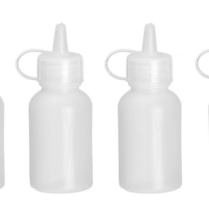 HENDI Mini-Spenderflaschen – 4er-Set – 0.03 l – Transparent – Ø 30 × H 85 mm – 4 Stück – Produktansicht