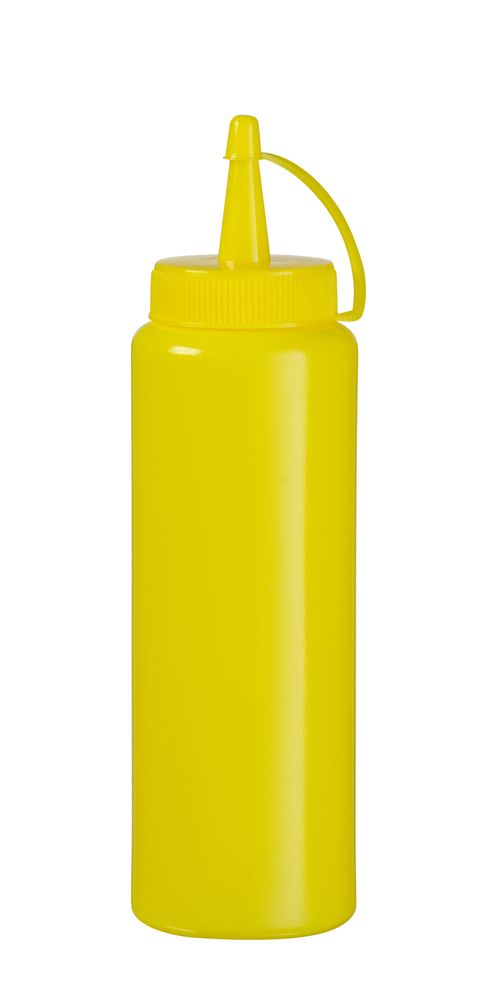 HENDI Spenderflasche – 0.7 l – Gelb – Ø 70 × H 245 mm – Produktansicht