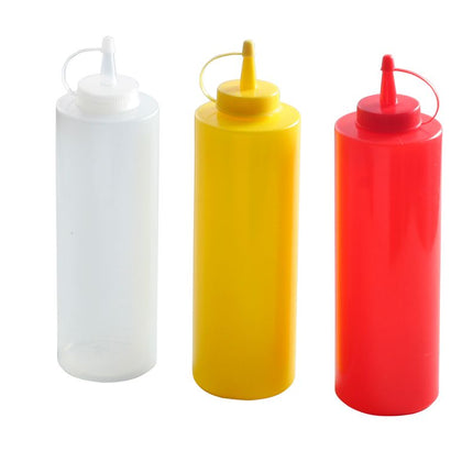HENDI Spenderflaschen – 3er Set – 0.7 l – Transparent – Ø 70 × H 245 mm – 3 Stück – weitere Produktansicht