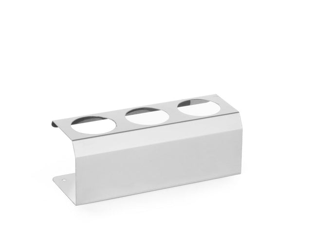 HENDI Spenderflaschen-Halter – 3-fach – Ø 50 mm – 209 × 80 × 78 mm – Produktansicht