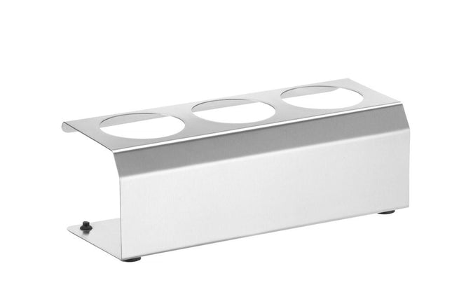 HENDI Spenderflaschen-Halter – 3-fach – Ø 57 mm – 229 × 90 × 78 mm – Produktansicht
