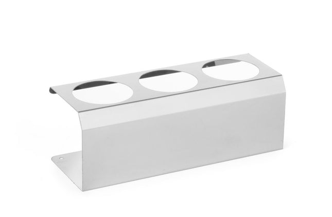 HENDI Spenderflaschen-Halter – 3-fach – Ø 70 mm – 274 × 102 × 98 mm – Produktansicht