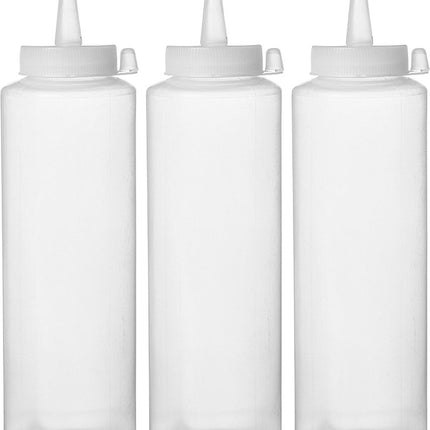 HENDI Spenderflaschen – 3er Set – 0.2 l – Transparent – Ø 50 × H 177 mm – 3 Stück – Produktansicht