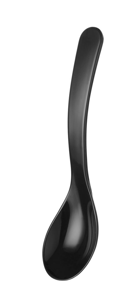 HENDI Salatlöffel – 0.03 l – Schwarz – 235 × 55 mm – Produktansicht