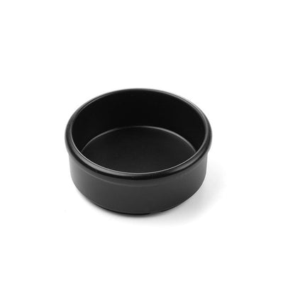 HENDI Butter- & Saucenschälchen – Schwarz – Ø 80 × H 30 mm – 3 Stück – Produktansicht