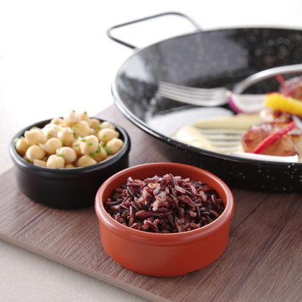 HENDI Butter- & Saucenschälchen – Schwarz – Ø 80 × H 30 mm – 3 Stück – weitere Produktansicht