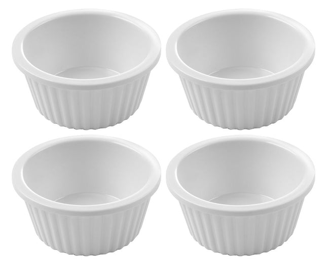 HENDI Auflaufförmchen – 0.035 l – Ø 60 × H 25 mm – 4 Stück – Produktansicht