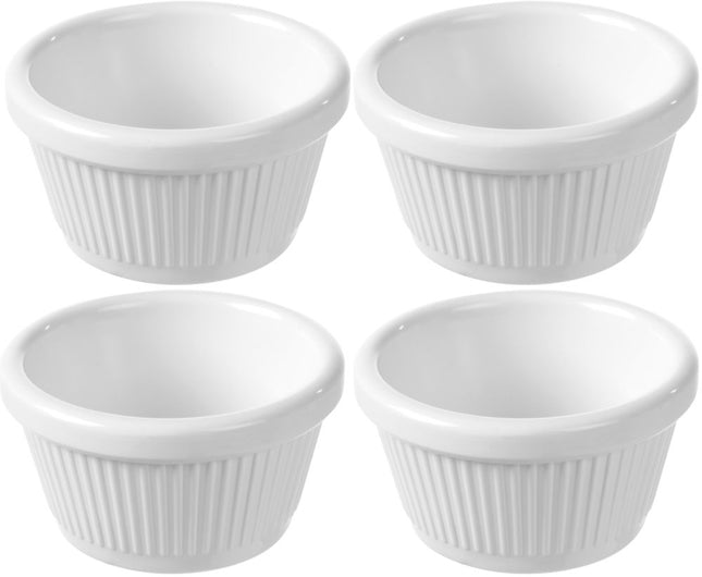 HENDI Auflaufförmchen – 0.05 l – Ø 70 × H 35 mm – 4 Stück – Produktansicht