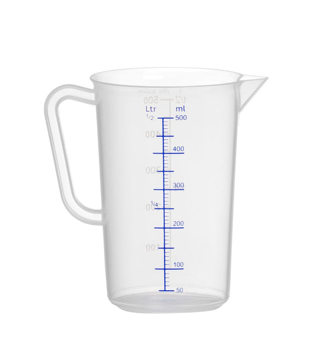 HENDI Messbecher – Polyproylen – Kitchen Line – 0.5 l – Ø 90 × H 140 mm – Produktansicht