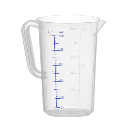 HENDI Messbecher – Polyproylen – Kitchen Line – 0.5 l – Ø 90 × H 140 mm – weitere Produktansicht