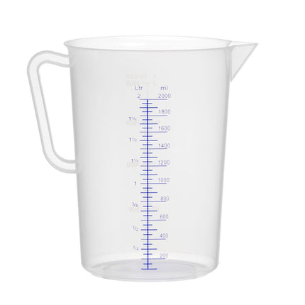 HENDI Messbecher – Polyproylen – Kitchen Line – 2 l – Ø 140 × H 215 mm – Produktansicht