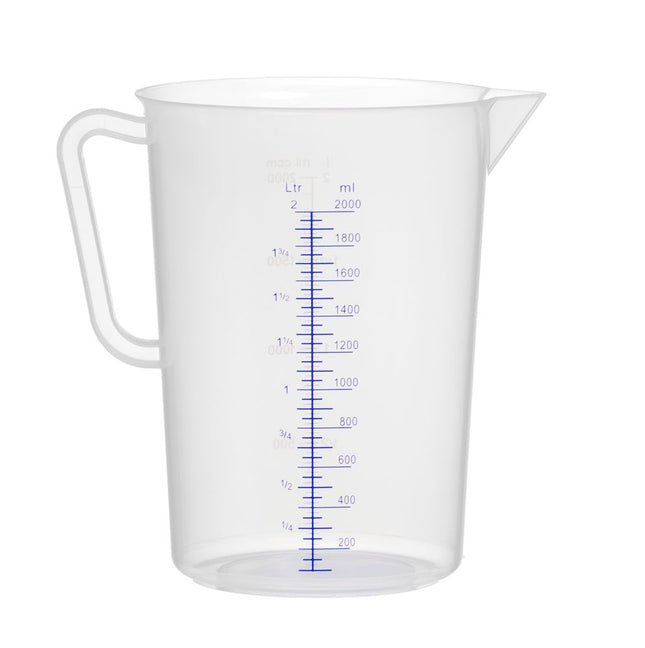 HENDI Messbecher – Polyproylen – Kitchen Line – 2 l – Ø 140 × H 215 mm – Produktansicht