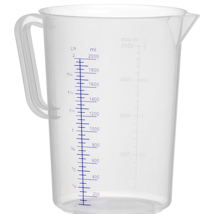 HENDI Messbecher – Polyproylen – Kitchen Line – 2 l – Ø 140 × H 215 mm – weitere Produktansicht