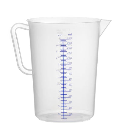 HENDI Messbecher – Polyproylen – Kitchen Line – 3 l – Ø 160 × H 240 mm – Produktansicht