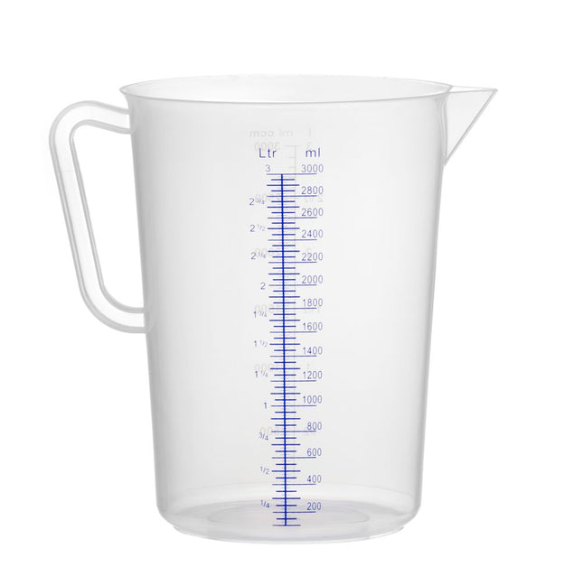 HENDI Messbecher – Polyproylen – Kitchen Line – 3 l – Ø 160 × H 240 mm – Produktansicht