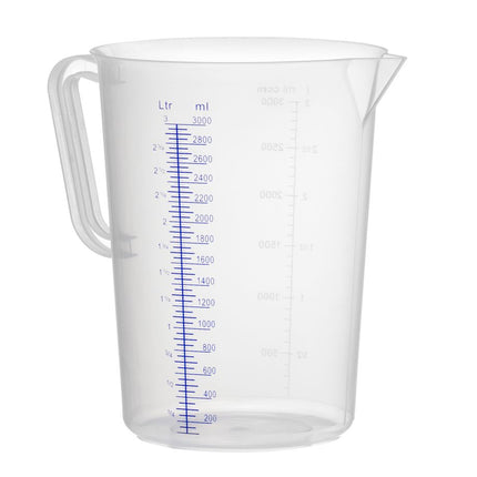 HENDI Messbecher – Polyproylen – Kitchen Line – 3 l – Ø 160 × H 240 mm – weitere Produktansicht