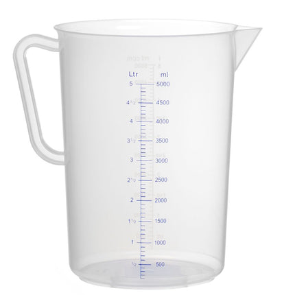 HENDI Messbecher – Polyproylen – Kitchen Line – 5 l – Ø 190 × H 270 mm – Produktansicht