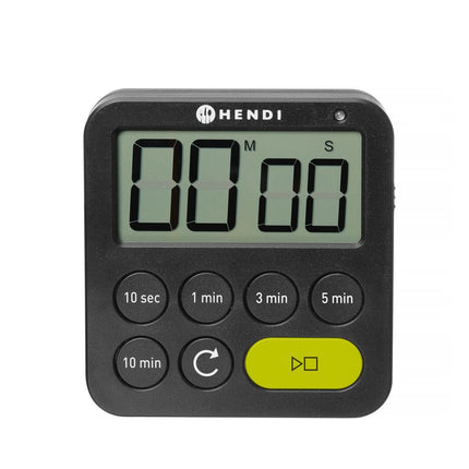 HENDI Timer – Schwarz – 82 × 20 × H 88 mm – Produktansicht
