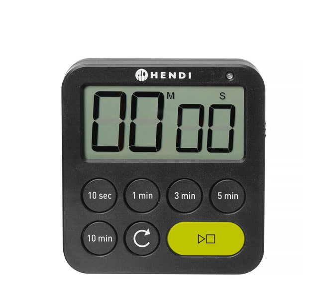 HENDI Timer – Schwarz – 82 × 20 × H 88 mm – Produktansicht