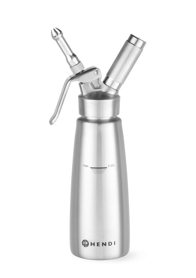 HENDI Sahnespender – Profi Line – 0.5 l – Ø 85 × H 235 mm – Produktansicht