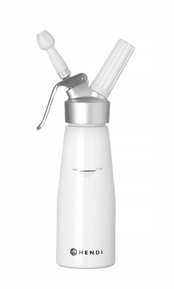 HENDI Sahnespender – Kitchen Line – 0.5 l – Ø 80 × H 260 mm – Produktansicht