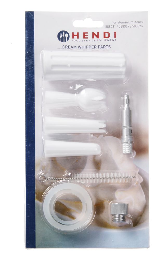 HENDI Ersatzteilset für Sahnespender – Kitchen Line – 120 × 30 × 240 mm – Produktansicht