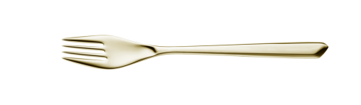 12 Stück WMF Vorspeisen-/Dessertgabel SHADES PVD Hell – Cromargan® Edelstahl 18/10, poliert