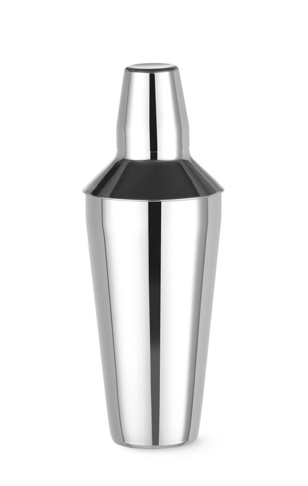 BarUp Cobbler Shaker – 3-teilig – 0.75 l – Silber – Ø 90 × H 255 mm – Produktansicht
