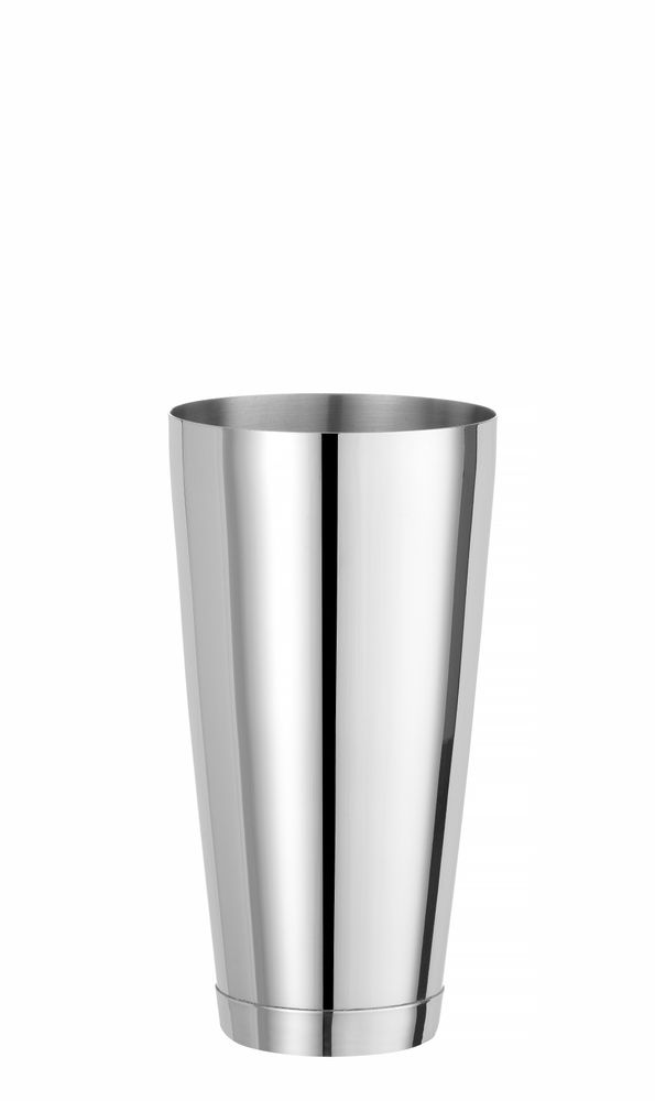 BarUp Boston Shaker – 0.8 l – Silber – Ø 90 × H 175 mm – Produktansicht