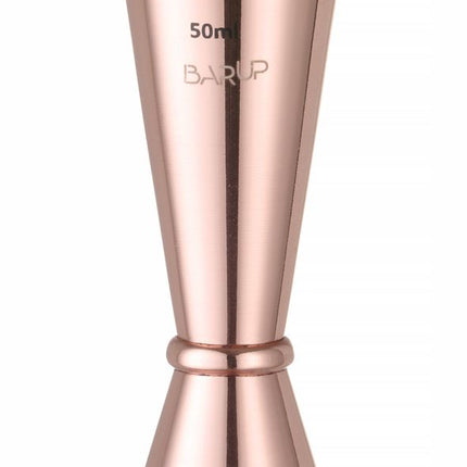 BarUp Barmaß 30 / 50 ml – Kupfer – Ø 45 × H 114 mm – Produktansicht