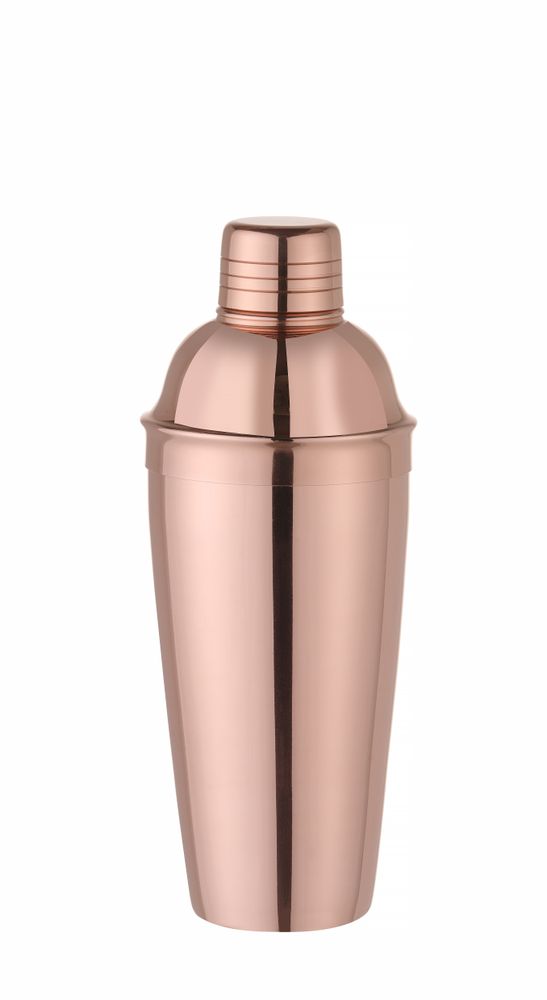 BarUp Cobbler Shaker –  3-teilig – 0 – 755 l – Kupfer – Ø 85 × H 240 mm – Produktansicht