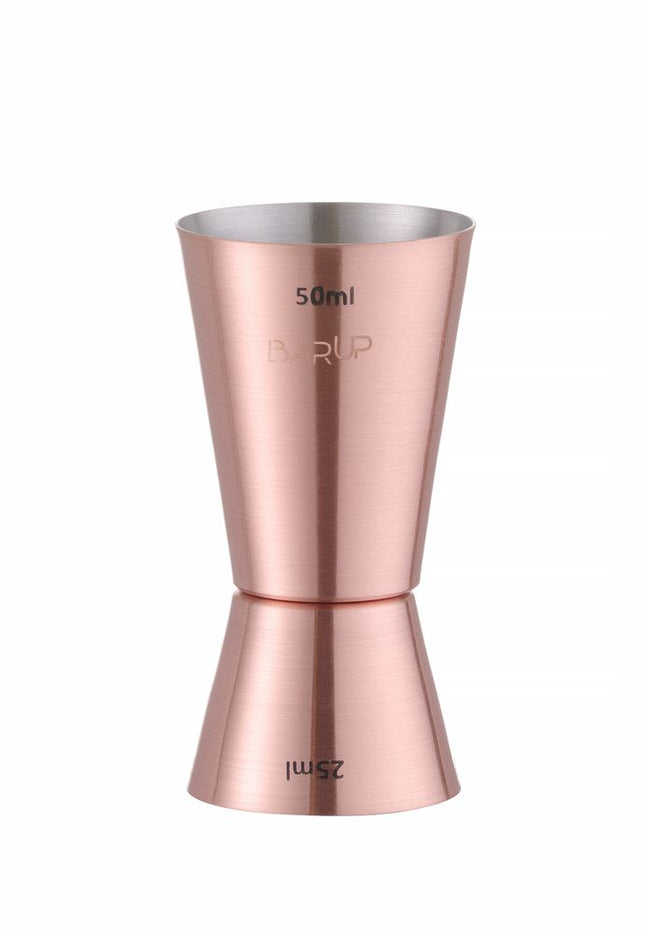 BarUp Barmaß 25 / 50 ml – Kupfer – Ø 42 × H 86 mm – Produktansicht