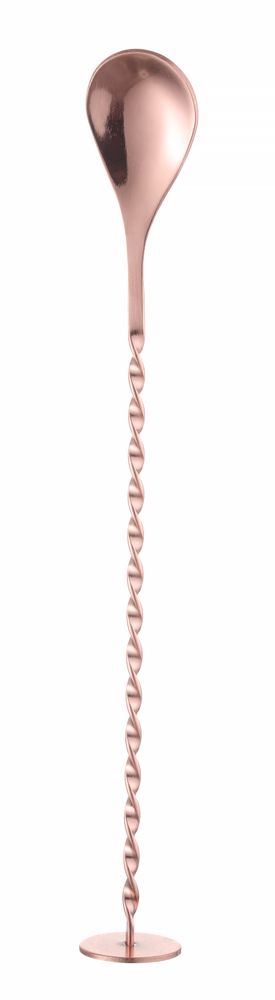 BarUp Barlöffel mit Stößel – Kupfer – 280 × 35 mm – Produktansicht