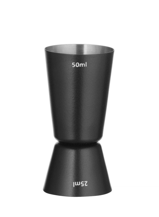 BarUp Barmaß 25 / 50 ml – Schwarz – Ø 45 × H 86 mm – Produktansicht