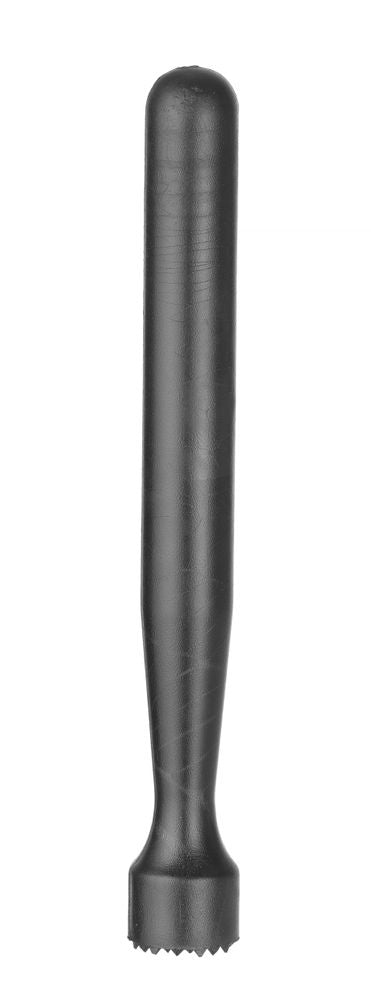 BarUp Cocktail-Stößel – gezahnt – Schwarz – Ø 34 × 207 mm – Produktansicht