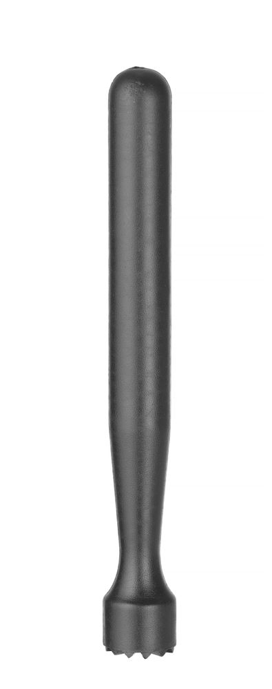 BarUp Cocktail-Stößel – sternförmig gezahnt – Schwarz – Ø 34 × 207 mm – Produktansicht
