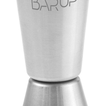 BarUp Jigger 20 / 40 ml – Rund – Silber – Ø 40 × H 80 mm – Produktansicht
