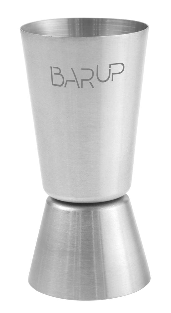 BarUp Jigger 20 / 40 ml – Rund – Silber – Ø 40 × H 80 mm – Produktansicht