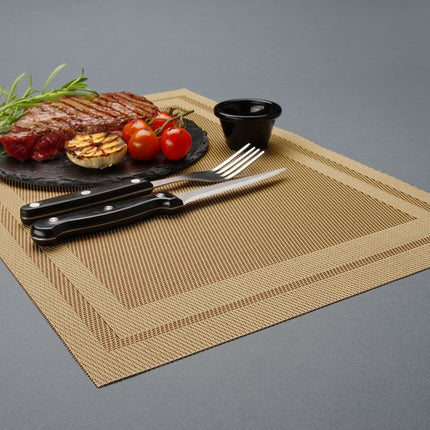 HENDI Platzset –  Rahmen – Beige – 450 × 300 mm – 6 Stück – Weitere Produktansicht