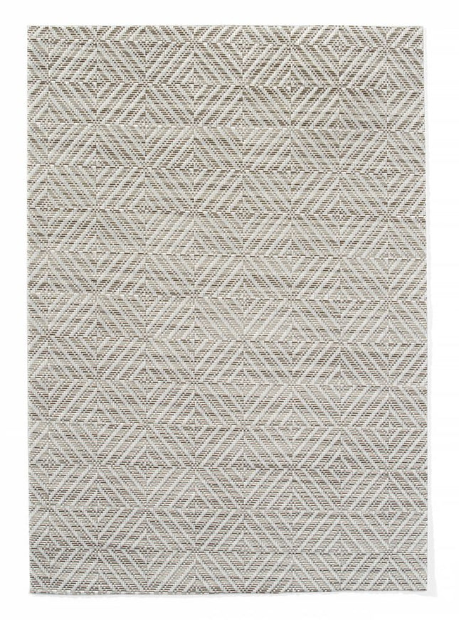 HENDI Platzset –  geometrisches Muster – Silber – 450 × 300 mm – 6 Stück – Produktansicht